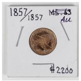 Coin 1857 / 1857 Indian Head Cent in Almost Unc.