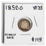 Coin 1852-O Seated Half Dime in Fine