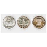 Coin (3) 1 Troy Oz  .999 Fine Silver Rounds