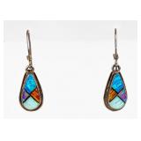 Jewelry Sterling Silver Opal Earrings