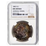 Coin 1880-S Morgan Silver Dollar NGC UNC Details