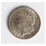 Coin 1887-S Morgan Silver Dollar in Almost Unc.