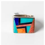 Jewelry Sterling Silver Multi Stone Ring