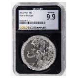 Coin 2022 Niue Silver $2 Tiger NGCX 9.9