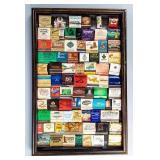 Vintage Mid-Century Matchbooks W/ Display Case