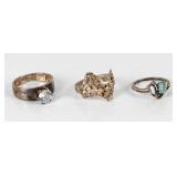 Jewelry 3 Sterling Silver Rings