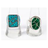 Jewelry 2 Vintage Sterling Silver Rings
