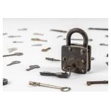 Antique Padlock & Key Collection