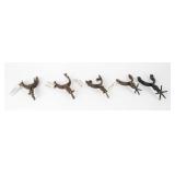 Lot of Mixed Vintage Western Boot Spurs