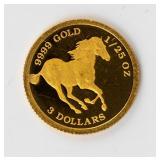 Coin .9999 Gold 1/25th Ounce 2010 Tuvalu