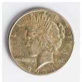 Coin 1934-D Peace Silver Dollar Very Fine