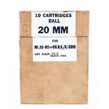 Ammo 10rds 20mm Ball