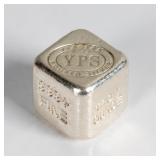 Coin 1 Troy Ounce .999 Fine Silver Cube