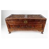 Vintage Chinese Wood Storage Chest