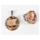 Jewelry Sterling Silver Ring & Pendant