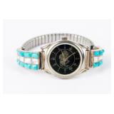 Jewelry Sterling Silver Native Style Wristwatch