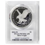 Coin 2024-W American Silver Eagle PCGS PR70