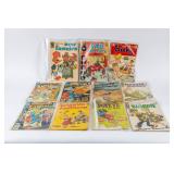 Lot of 8 Vintage Comics: - Superman, Popeye +