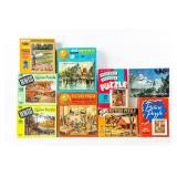 Set of 9 Vintage Mid Century Puzzles