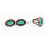 Jewelry Sterling Silver Ring/Earrings