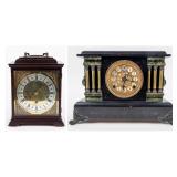 Lot of 2 Antique Mantle Clocks