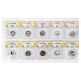 Coin (10) Quarters ANACS Graded
