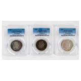 Coin (3) Columbian Half Dollars PCGS Graded