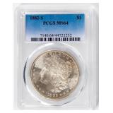 Coin 1882-S Morgan Silver Dollar PCGS MS64
