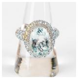 Jewelry 14kt White Gold Aquamarine Ring