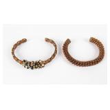Jewelry 2 Copper Cuff Bracelets