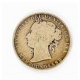 Coin 1899 Newfoundland Silver Half Dollar in Good