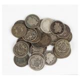 Coin 30 United States Silver Barber Dimes