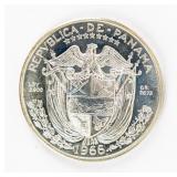 Coin 1966 Panama 1 Balboa Silver Proof Struck