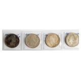 Coin (4) Morgan Silver Dollars 1882-O, 1921-P 21-S