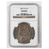 Coin 1882-O/S  Morgan Silver Dollar NGC Genuine