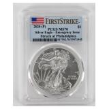 Coin 2020-P American Silver Eagle PCGS MS70
