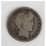 Coin 10 Barber Silver Half Dollars Good to VG