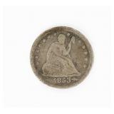Coin 1853-O Seated Liberty Quarter in Fine