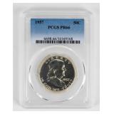 Coin 5 Franklin Proof Half Dollars PCGS PR66