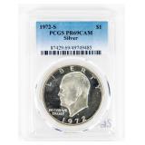 Coin 1972-S Eisenhower Proof Dollar PCGS PR69CAM
