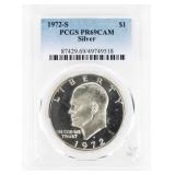 Coin 1972-S Eisenhower Proof Dollar PCGS PR69CAM