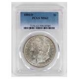 Coin 1884-O  Morgan Silver Dollar PCGS MS63