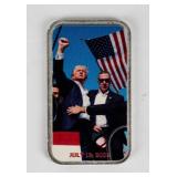 Coin 1 Troy Ounce .999 Fine Trump Stand / Flag