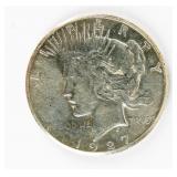 Coin 1927-P Peace Silver Dollar Gem Brilliant Unc.
