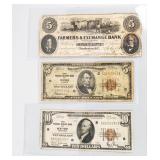 Currency (3) Early United States Notes