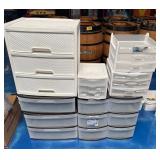 Lot of Plastic Storage Bins