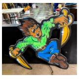 Pirate with 2 Swords Figural Display Sign