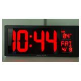 Large Digital Clock with Day & Date