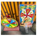 (2) Prize Wheels Pool Rack & Arcade Part