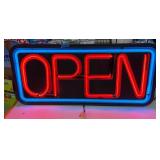 Vintage Neon r "Open"  Sign  Real Neon